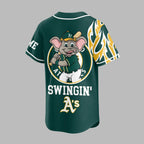 O.athletics | Premium M.l.b Flame Spirit Baseball Jersey
