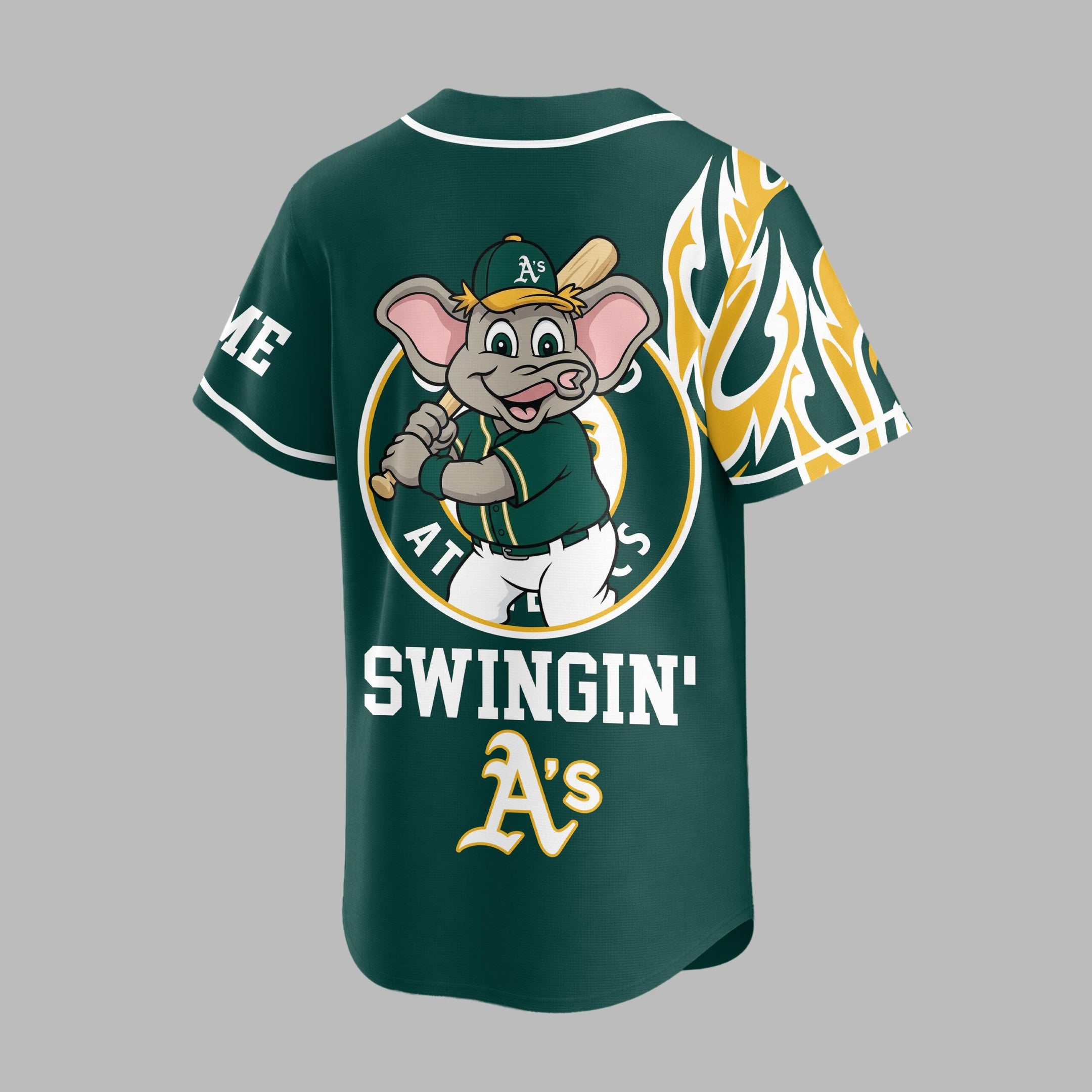 O.athletics | Premium M.l.b Flame Spirit Baseball Jersey