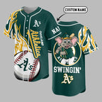O.athletics | Premium M.l.b Flame Spirit Baseball Jersey