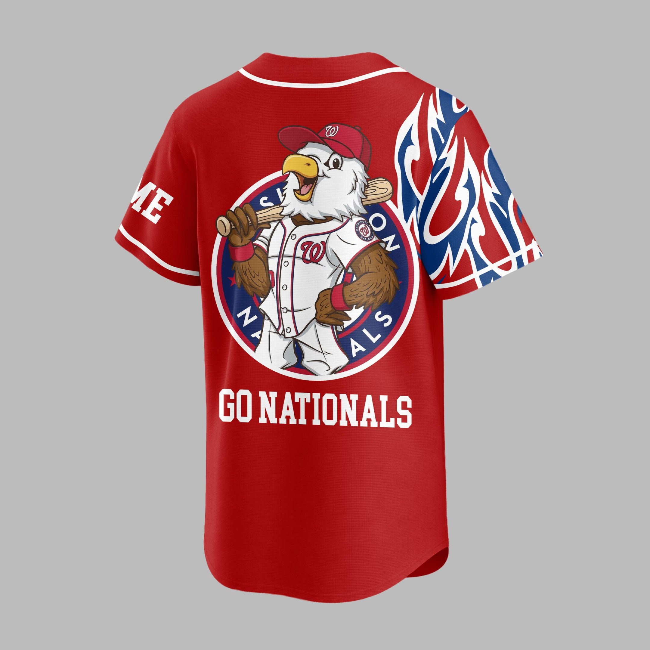 W.nationals | Premium M.l.b Flame Spirit Baseball Jersey