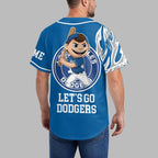L.a.dodgers | Premium M.l.b Flame Spirit Baseball Jersey