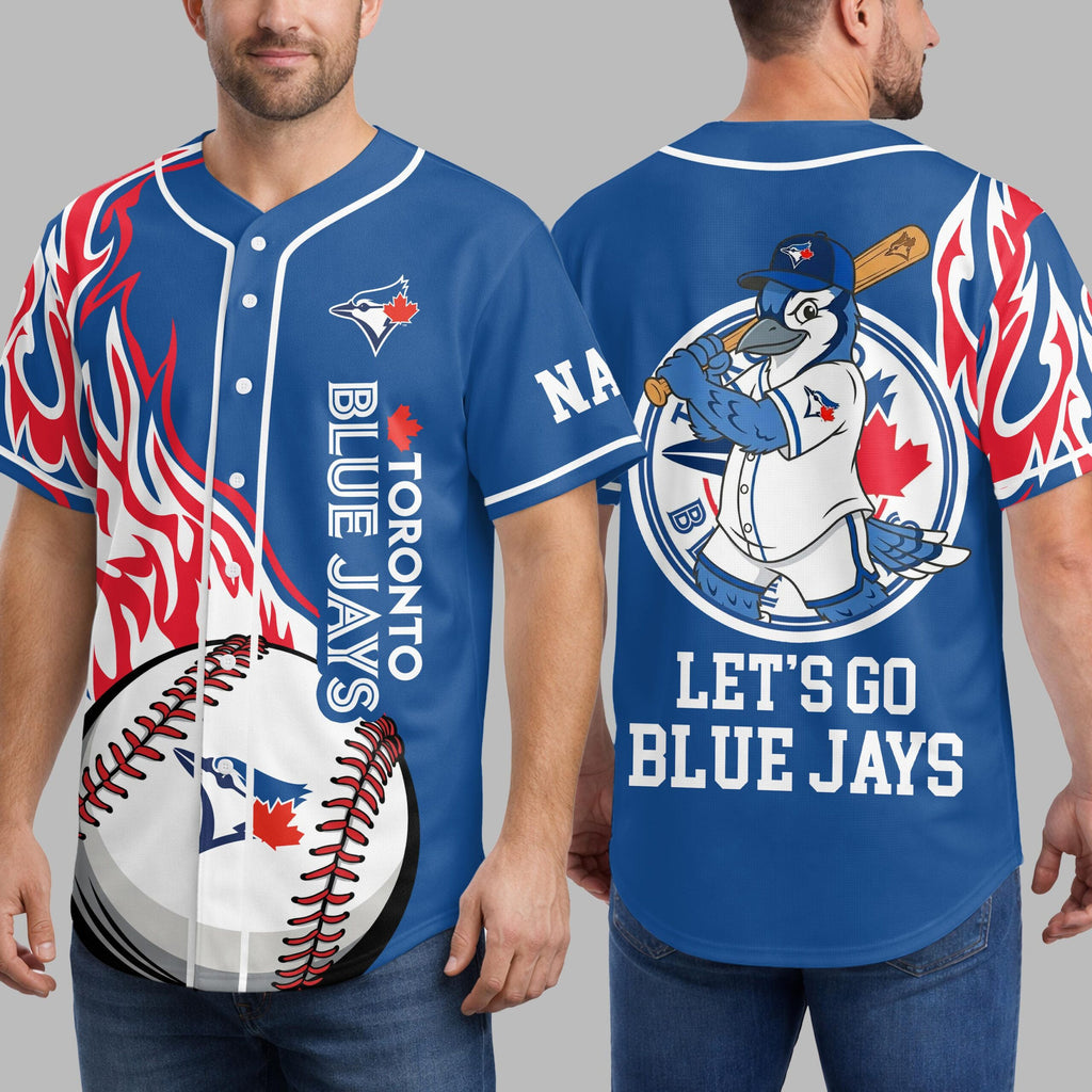 T.blue Jays | Premium M.l.b Flame Spirit Baseball Jersey