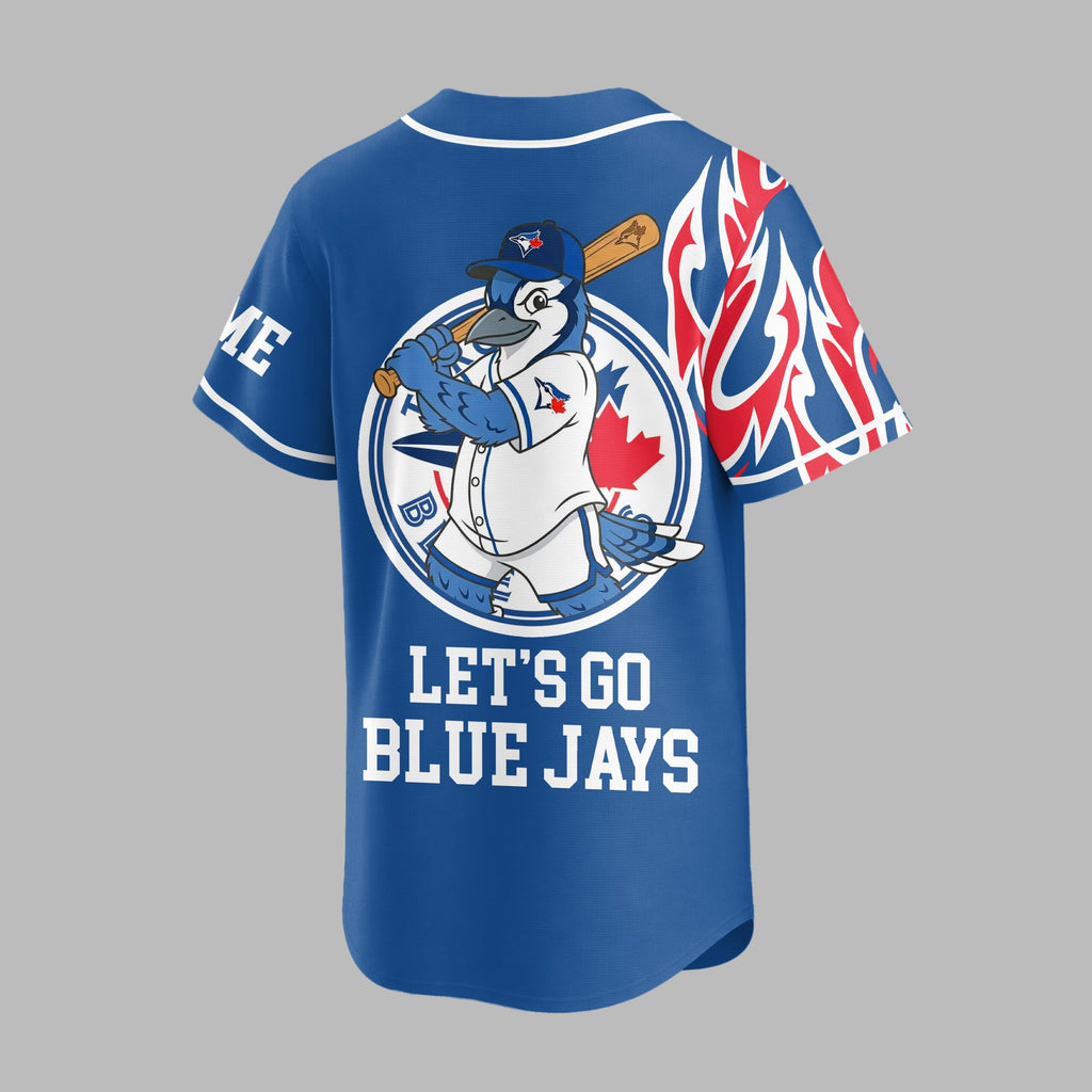 T.blue Jays | Premium M.l.b Flame Spirit Baseball Jersey