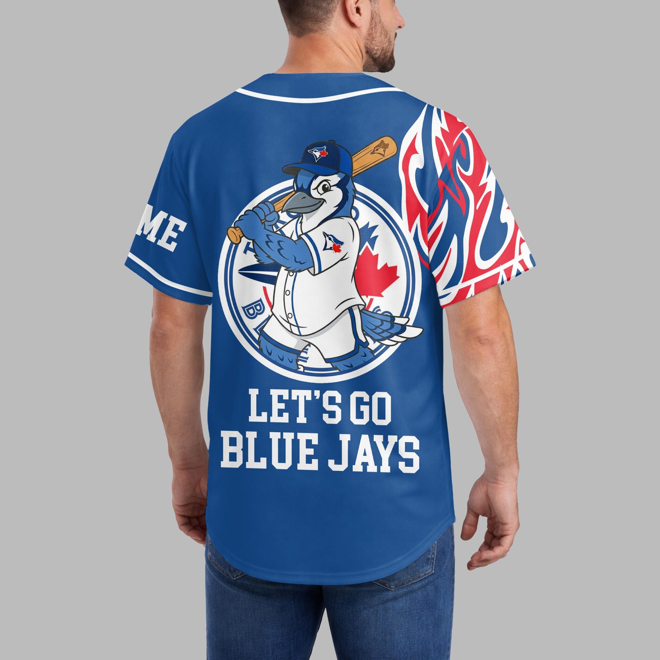 T.blue Jays | Premium M.l.b Flame Spirit Baseball Jersey
