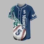 S.mariners | Premium M.l.b Flame Spirit Baseball Jersey