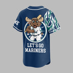 S.mariners | Premium M.l.b Flame Spirit Baseball Jersey