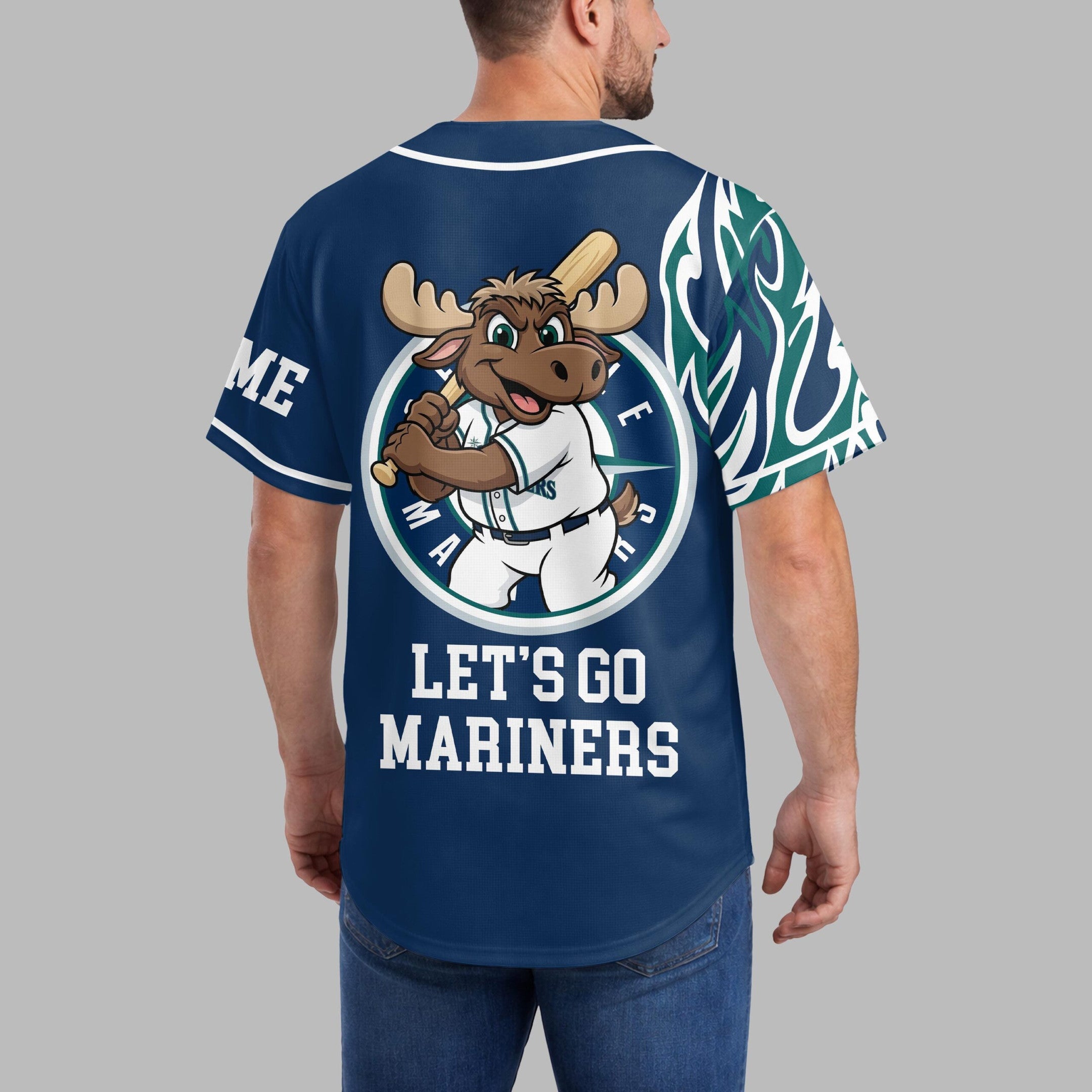 S.mariners | Premium M.l.b Flame Spirit Baseball Jersey