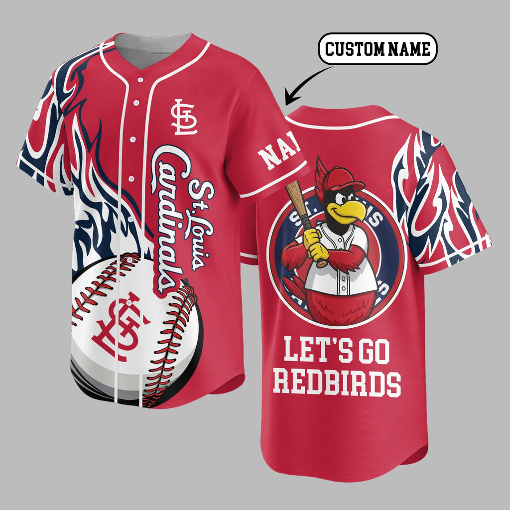 S.l.cardinals | Premium M.l.b Flame Spirit Baseball Jersey