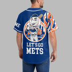 N.y.mets | Premium M.l.b Flame Spirit Baseball Jersey