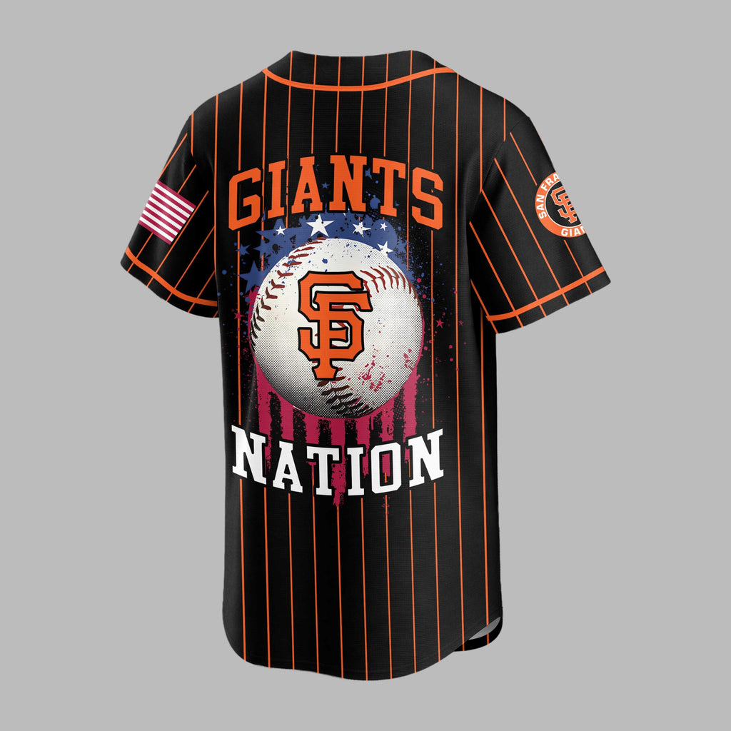 S.f.giants | M.l.b Usa Flag Edition Premium Baseball Jersey