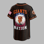 S.f.giants | M.l.b Usa Flag Edition Premium Baseball Jersey