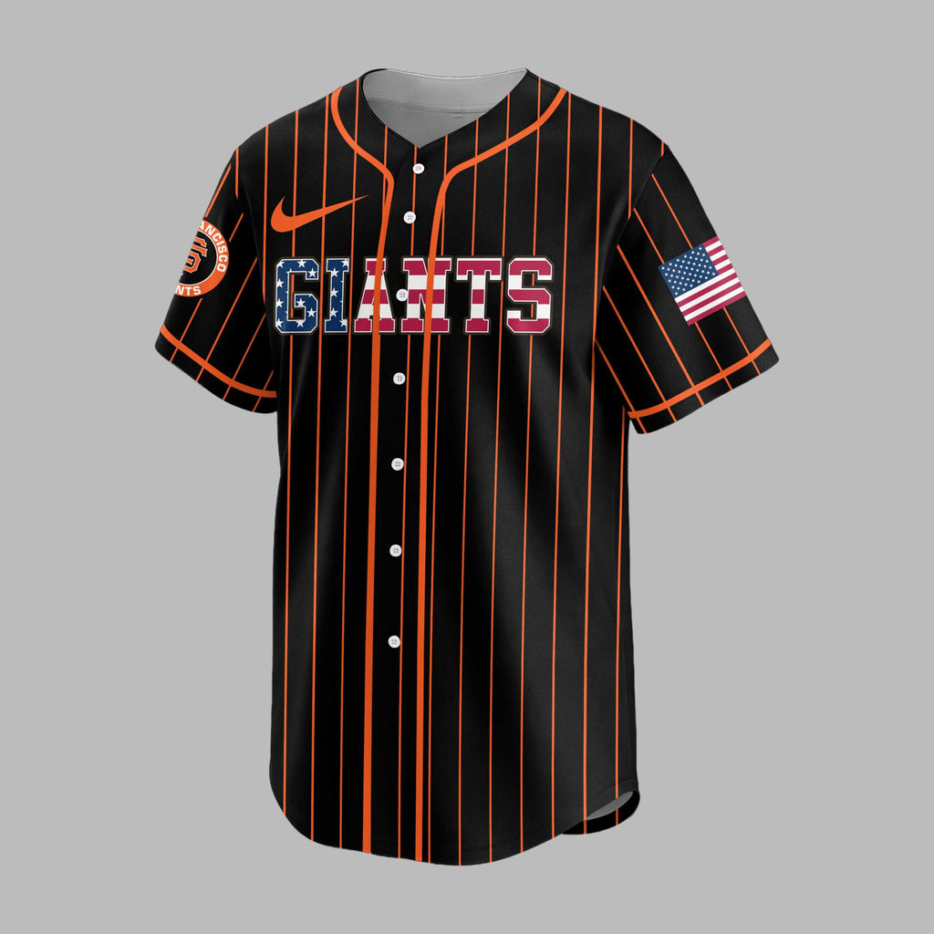 S.f.giants | M.l.b Usa Flag Edition Premium Baseball Jersey
