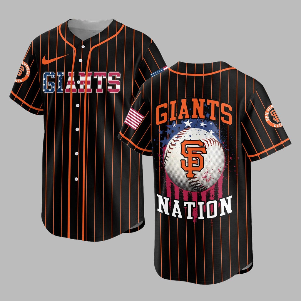 S.f.giants | M.l.b Usa Flag Edition Premium Baseball Jersey