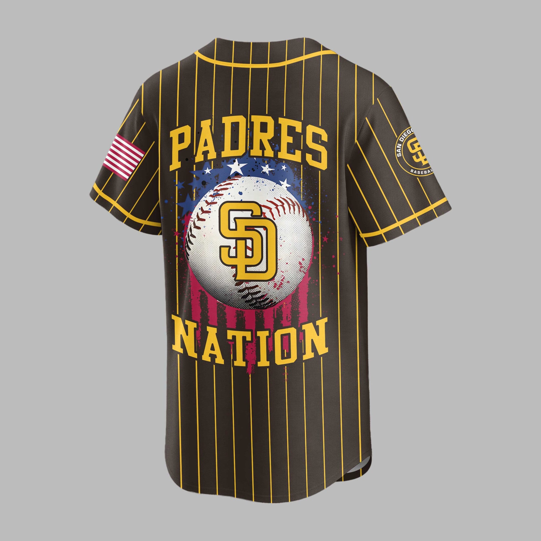 S.d.padres | M.l.b Usa Flag Edition Premium Baseball Jersey