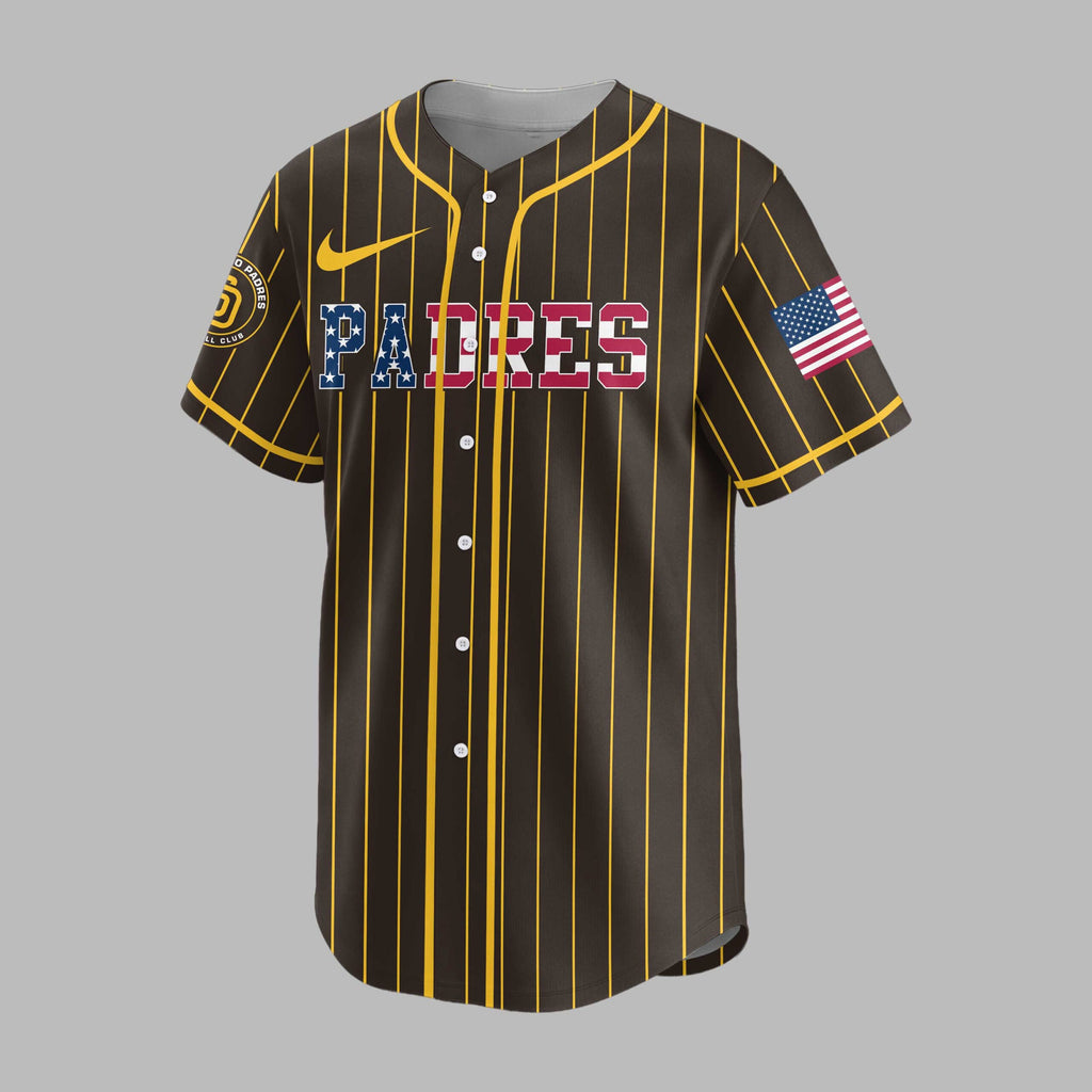 S.d.padres | M.l.b Usa Flag Edition Premium Baseball Jersey