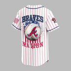 A.braves | M.l.b Usa Flag Edition Premium Baseball Jersey