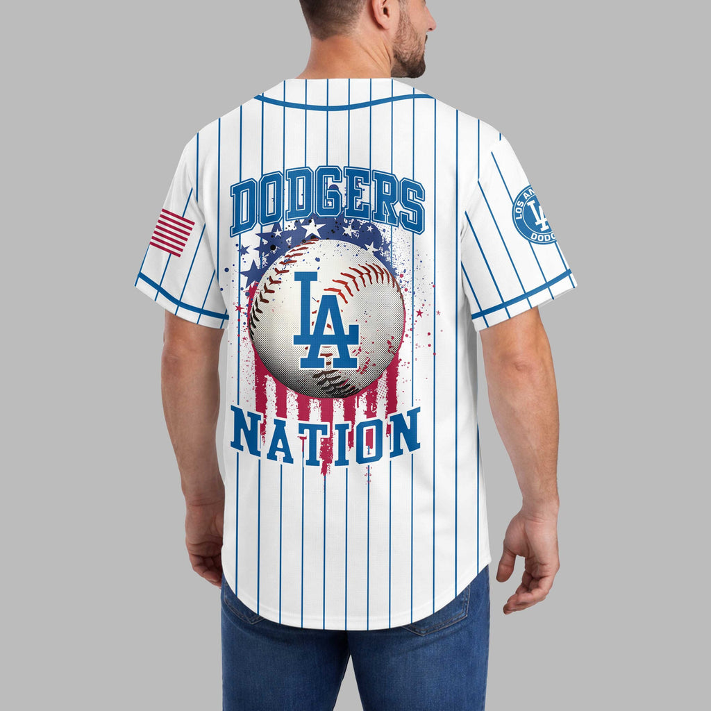 L.a.dodgers | M.l.b Usa Flag Edition Premium Baseball Jersey