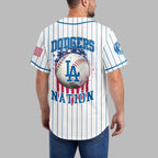 L.a.dodgers | M.l.b Usa Flag Edition Premium Baseball Jersey