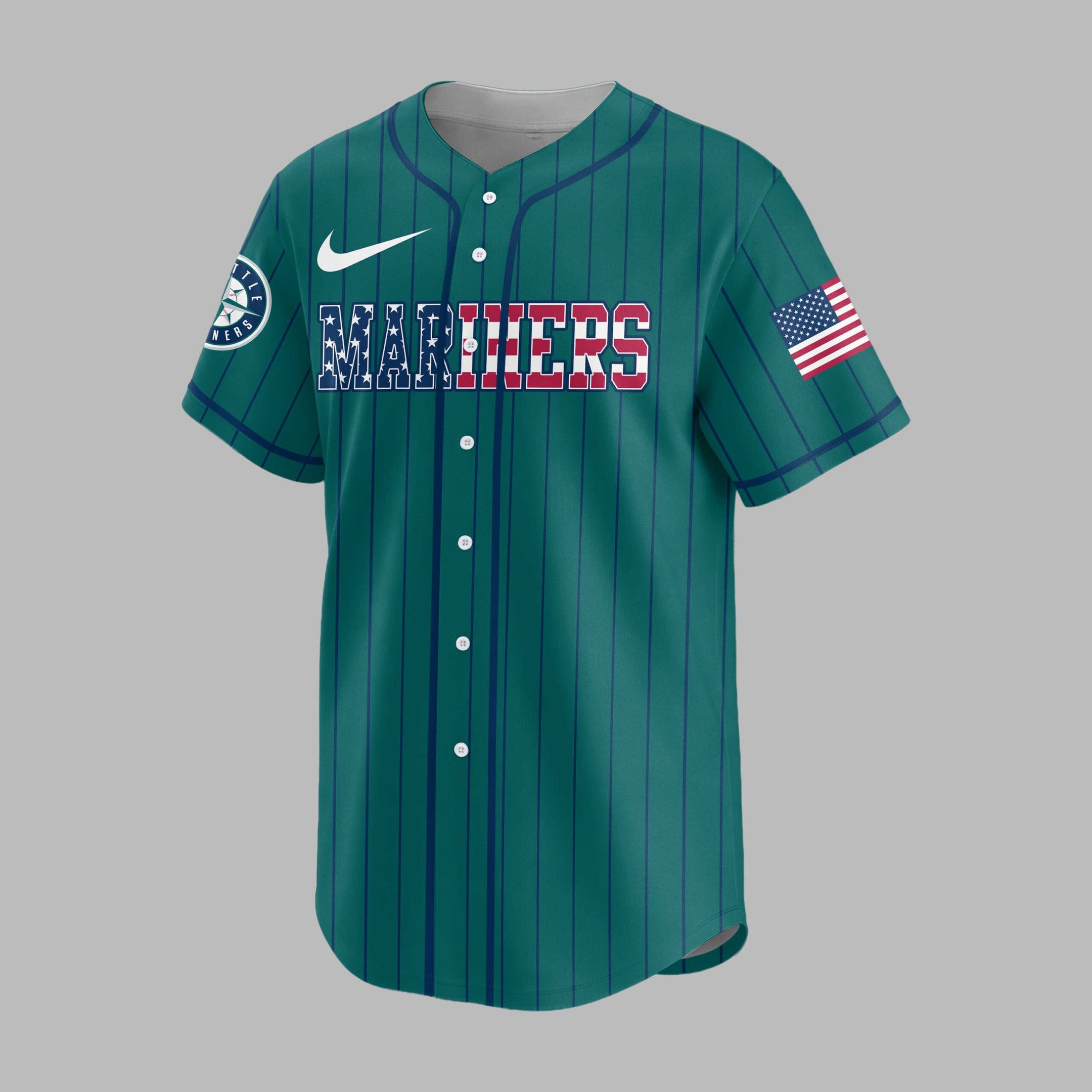S.mariners | M.l.b Usa Flag Edition Premium Baseball Jersey