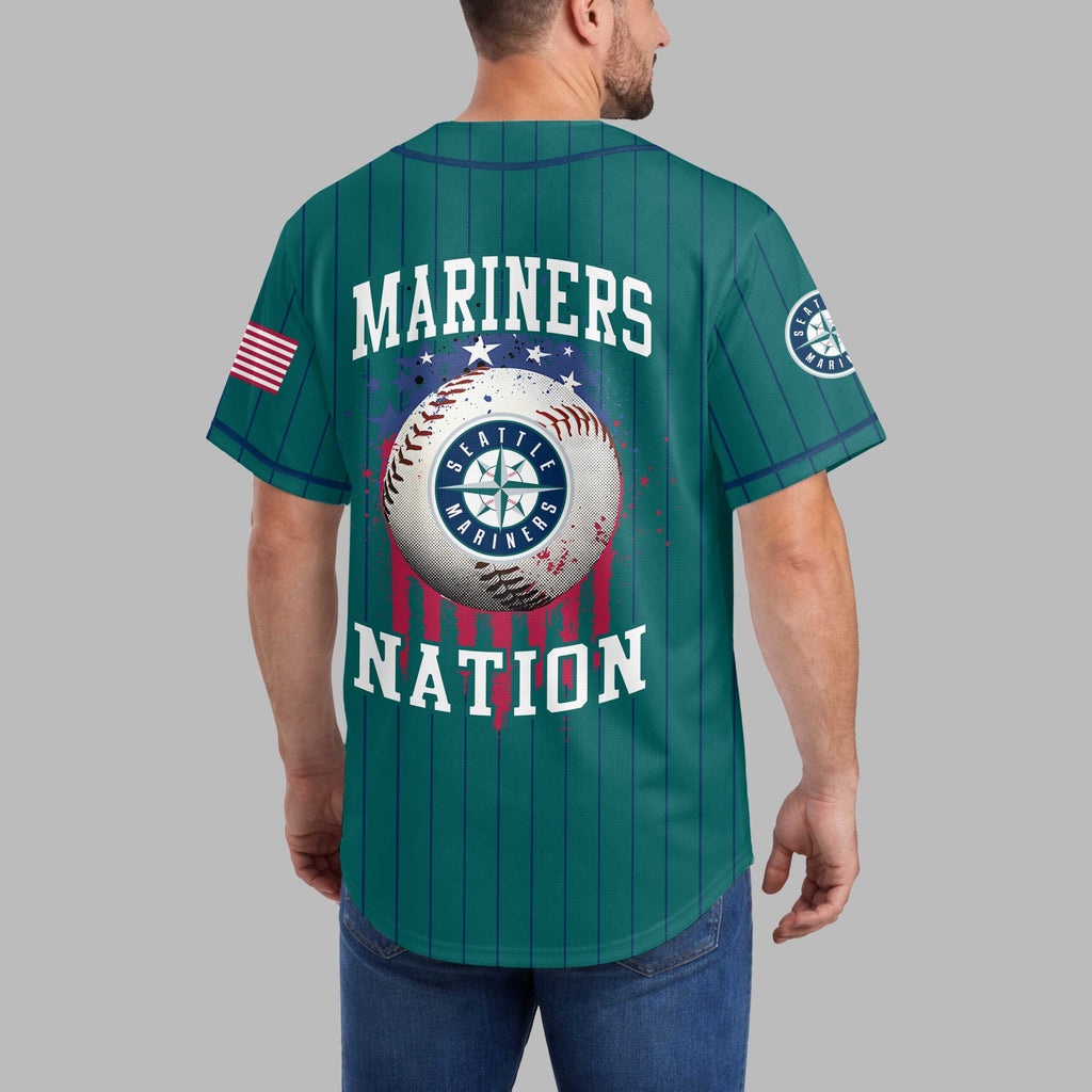 S.mariners | M.l.b Usa Flag Edition Premium Baseball Jersey