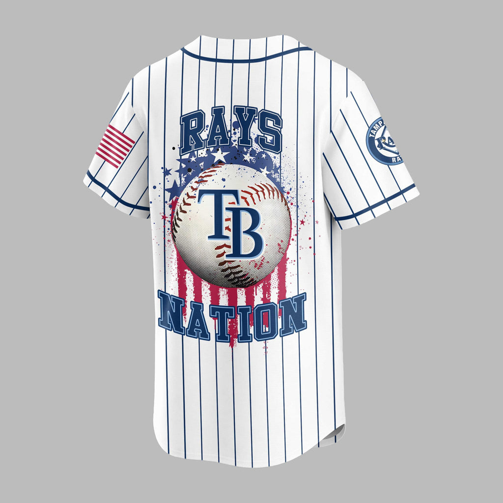 T.b.rays | M.l.b Usa Flag Edition Premium Baseball Jersey