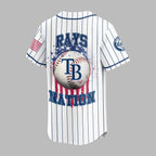 T.b.rays | M.l.b Usa Flag Edition Premium Baseball Jersey
