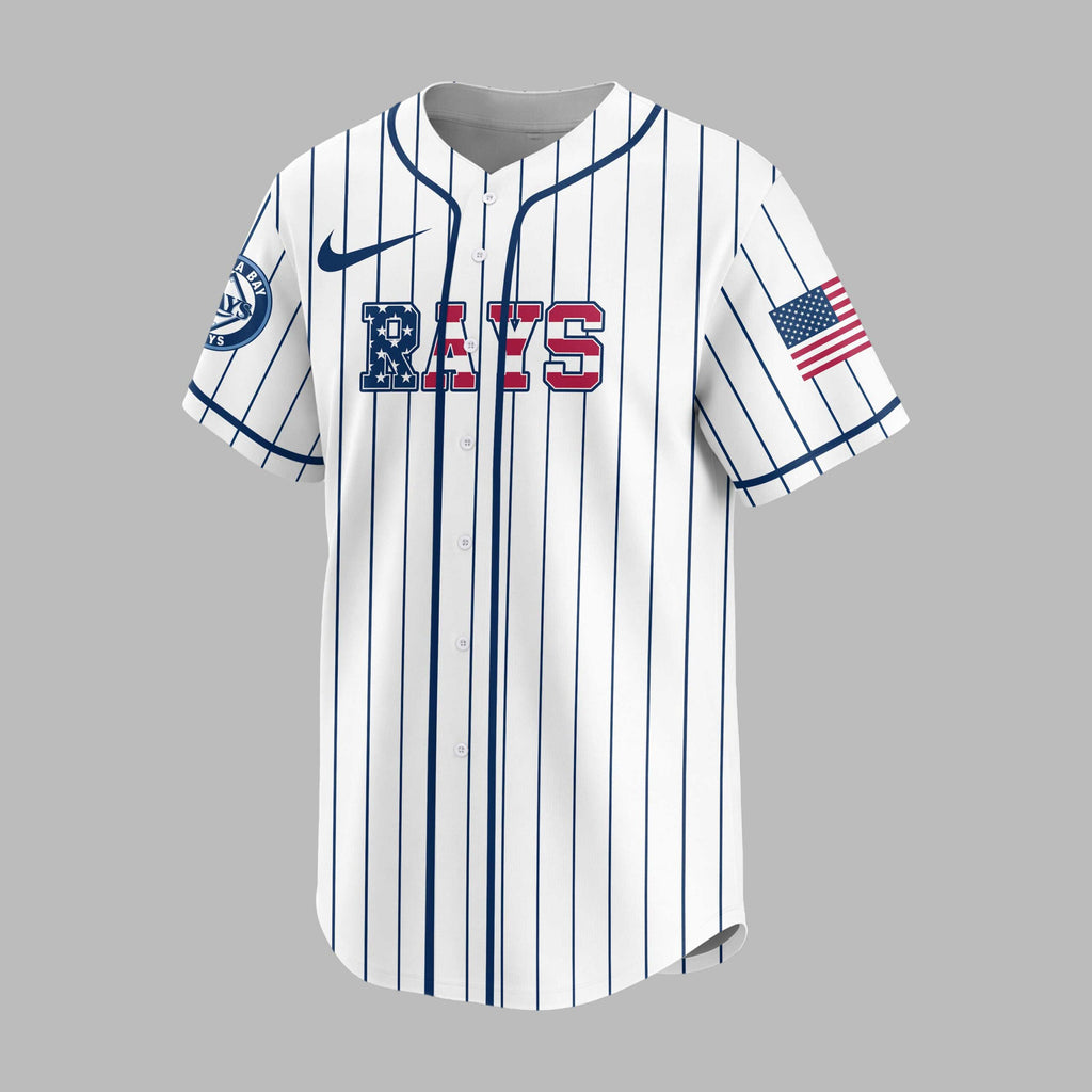 T.b.rays | M.l.b Usa Flag Edition Premium Baseball Jersey