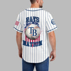 T.b.rays | M.l.b Usa Flag Edition Premium Baseball Jersey