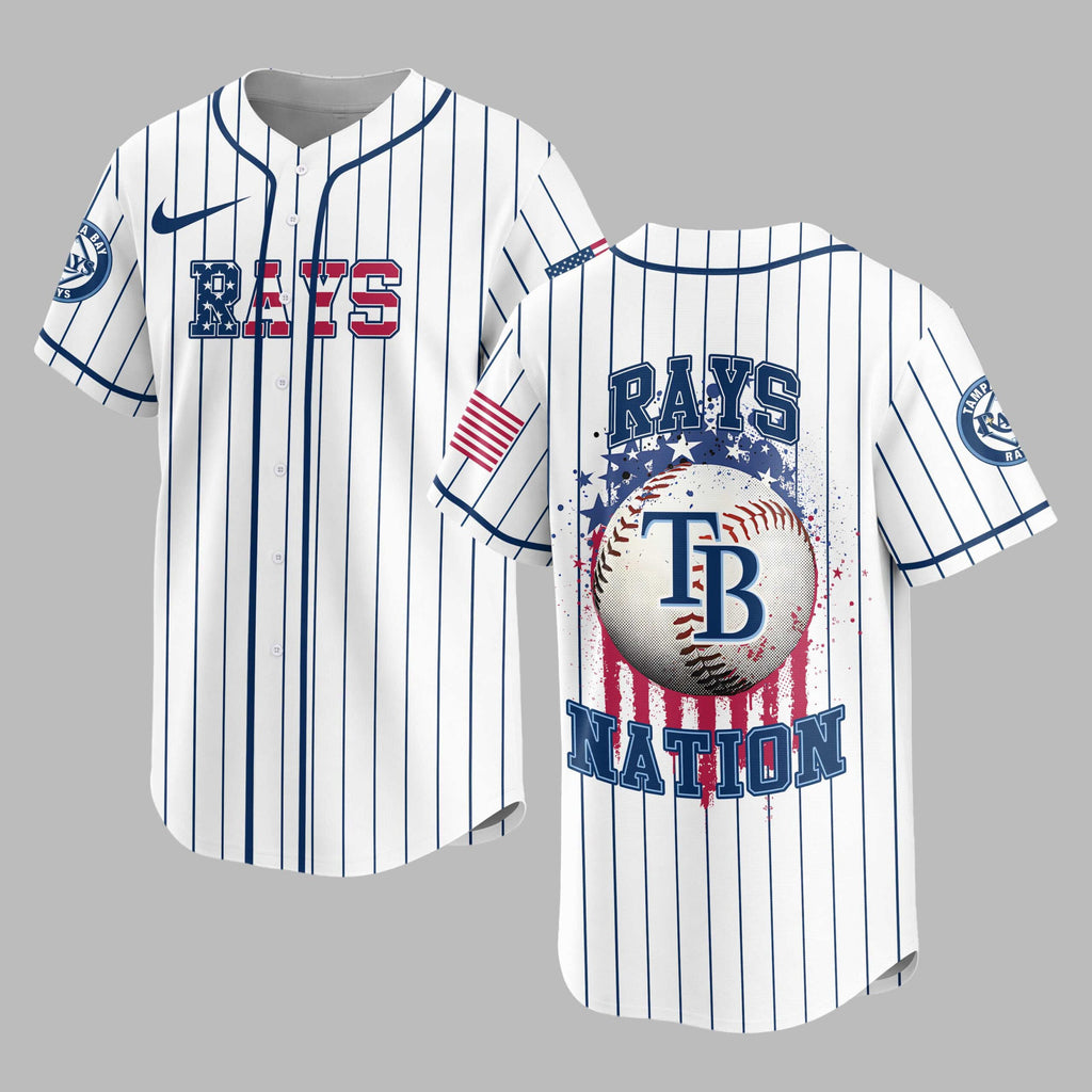 T.b.rays | M.l.b Usa Flag Edition Premium Baseball Jersey