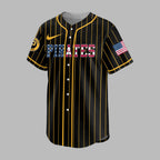 P.pirates | M.l.b Usa Flag Edition Premium Baseball Jersey