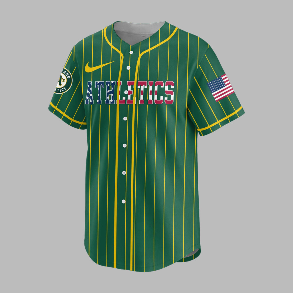 O.athletics | M.l.b Usa Flag Edition Premium Baseball Jersey