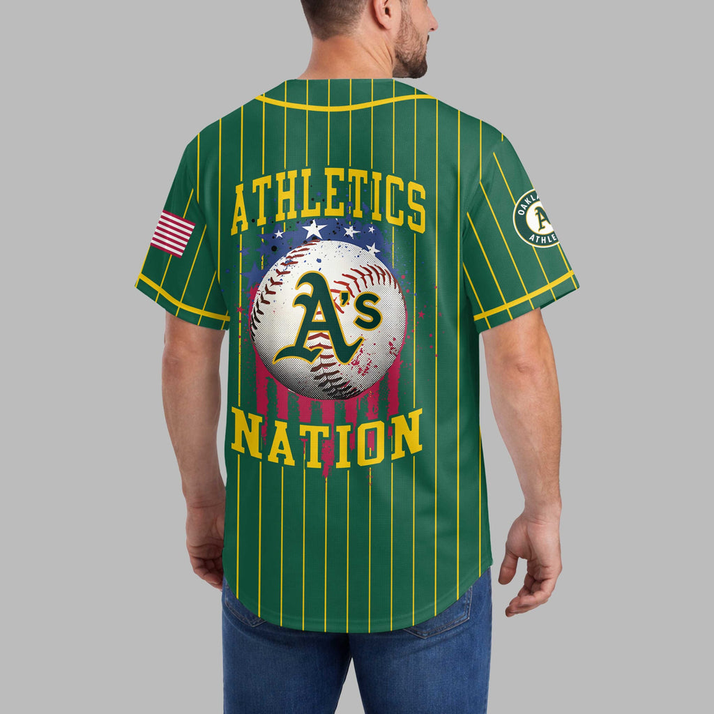 O.athletics | M.l.b Usa Flag Edition Premium Baseball Jersey