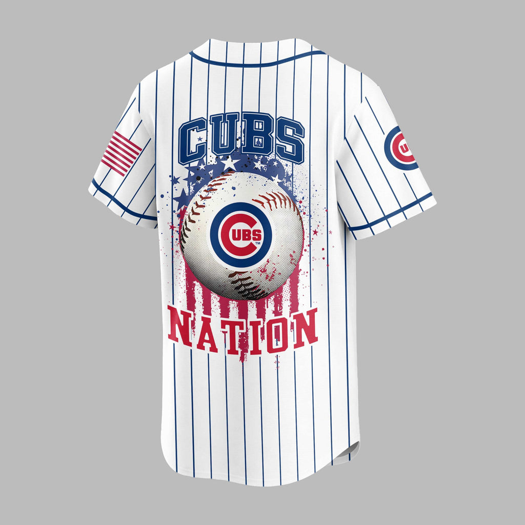 C.cubs | M.l.b Usa Flag Edition Premium Baseball Jersey