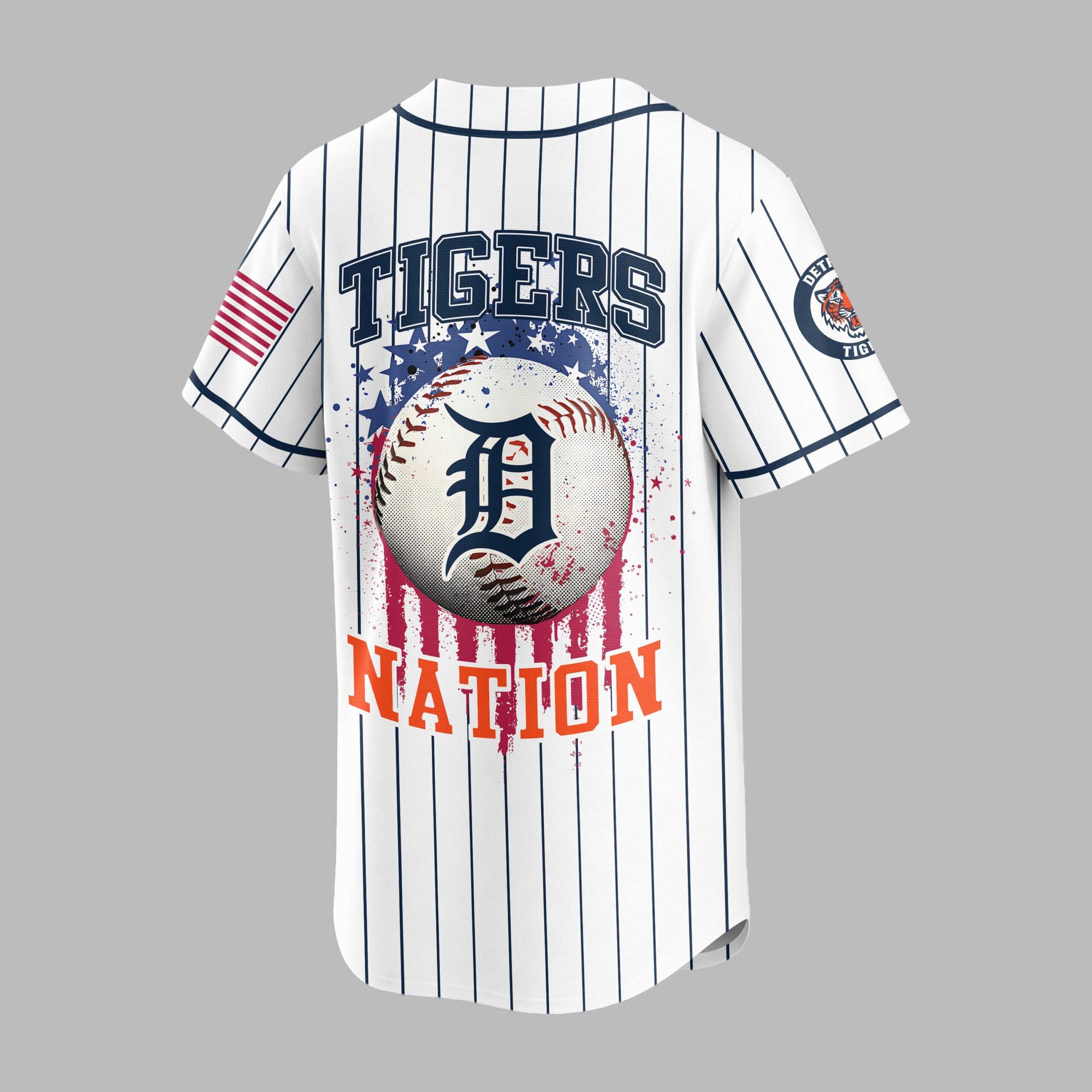 D.tigers | M.l.b Usa Flag Edition Premium Baseball Jersey