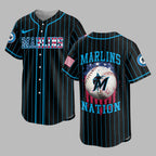 M.marlins | M.l.b Usa Flag Edition Premium Baseball Jersey