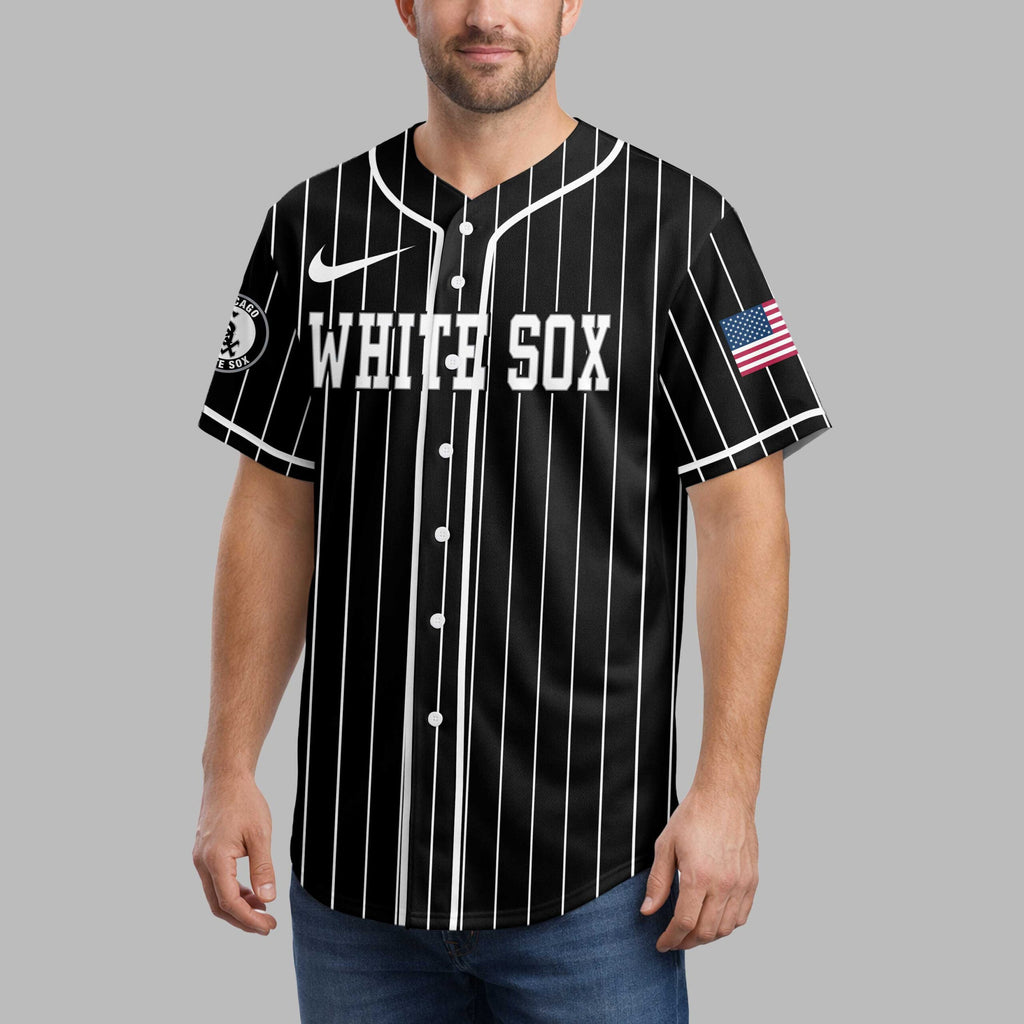 C.white Sox | M.l.b Usa Flag Edition Premium Baseball Jersey