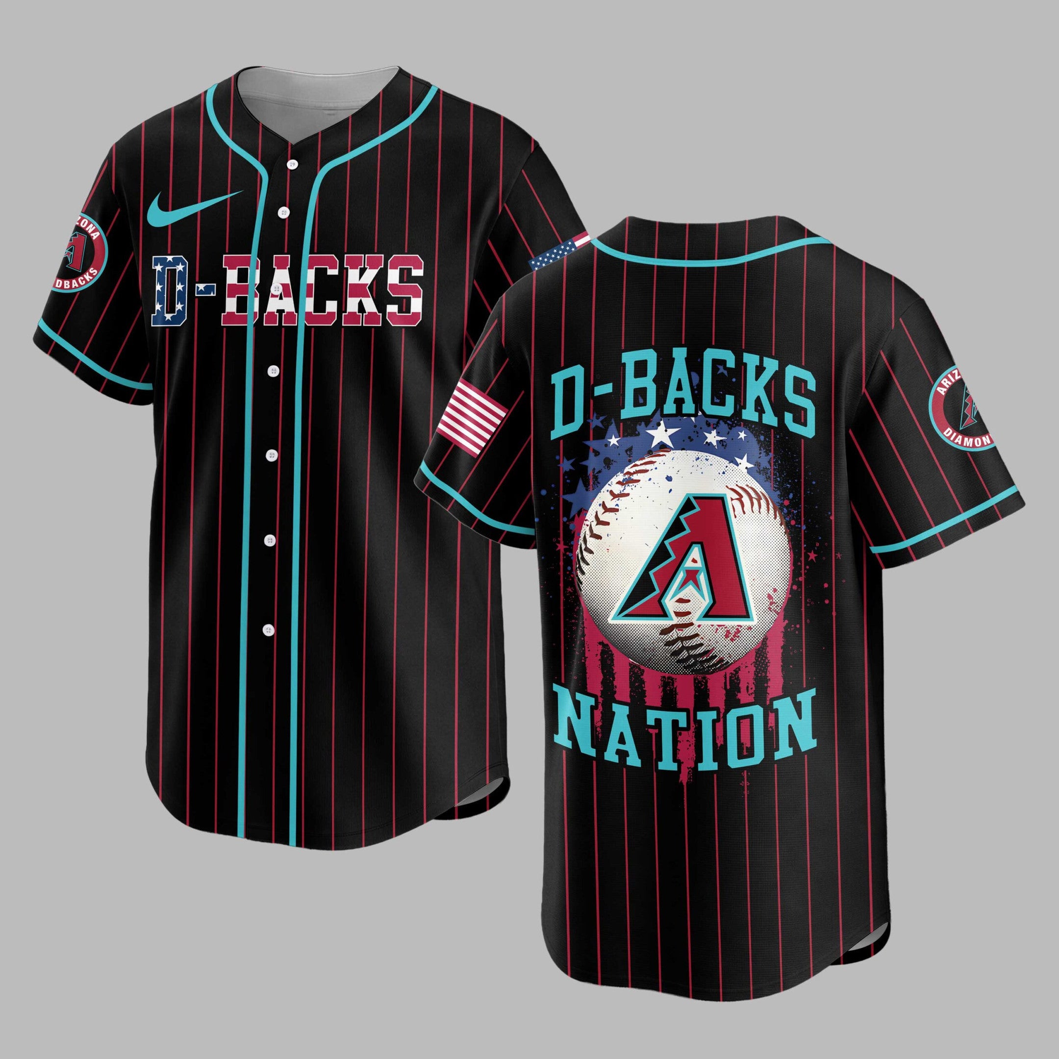 A.diamondbacks | M.l.b Usa Flag Edition Premium Baseball Jersey