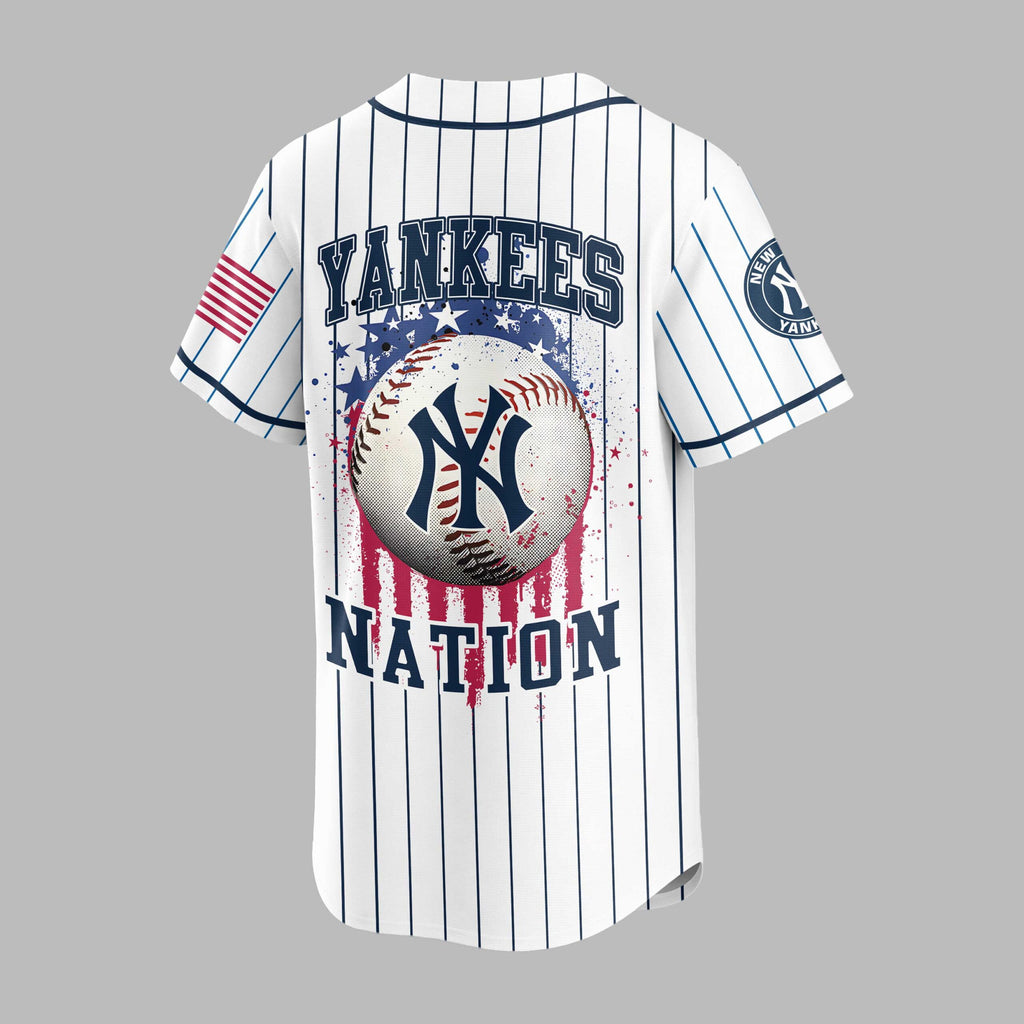 N.y.yankees | M.l.b Usa Flag Edition Premium Baseball Jersey