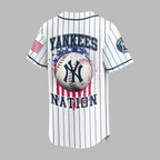 N.y.yankees | M.l.b Usa Flag Edition Premium Baseball Jersey