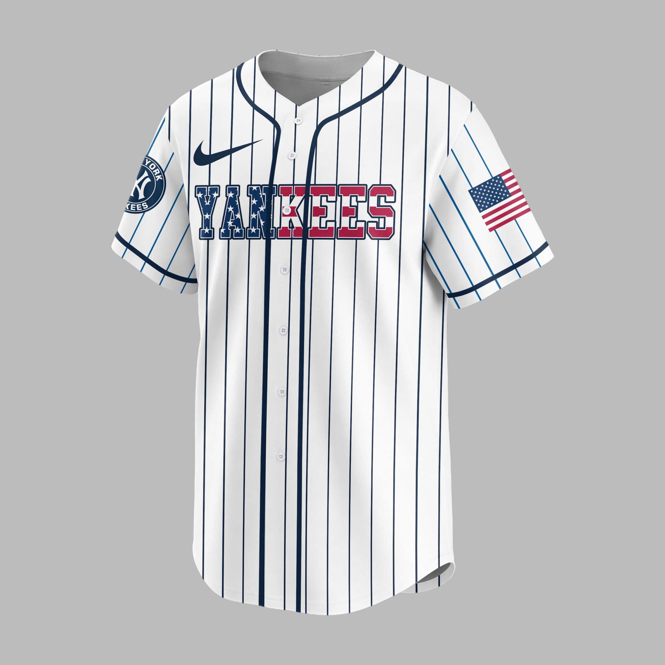 N.y.yankees | M.l.b Usa Flag Edition Premium Baseball Jersey