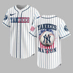 N.y.yankees | M.l.b Usa Flag Edition Premium Baseball Jersey