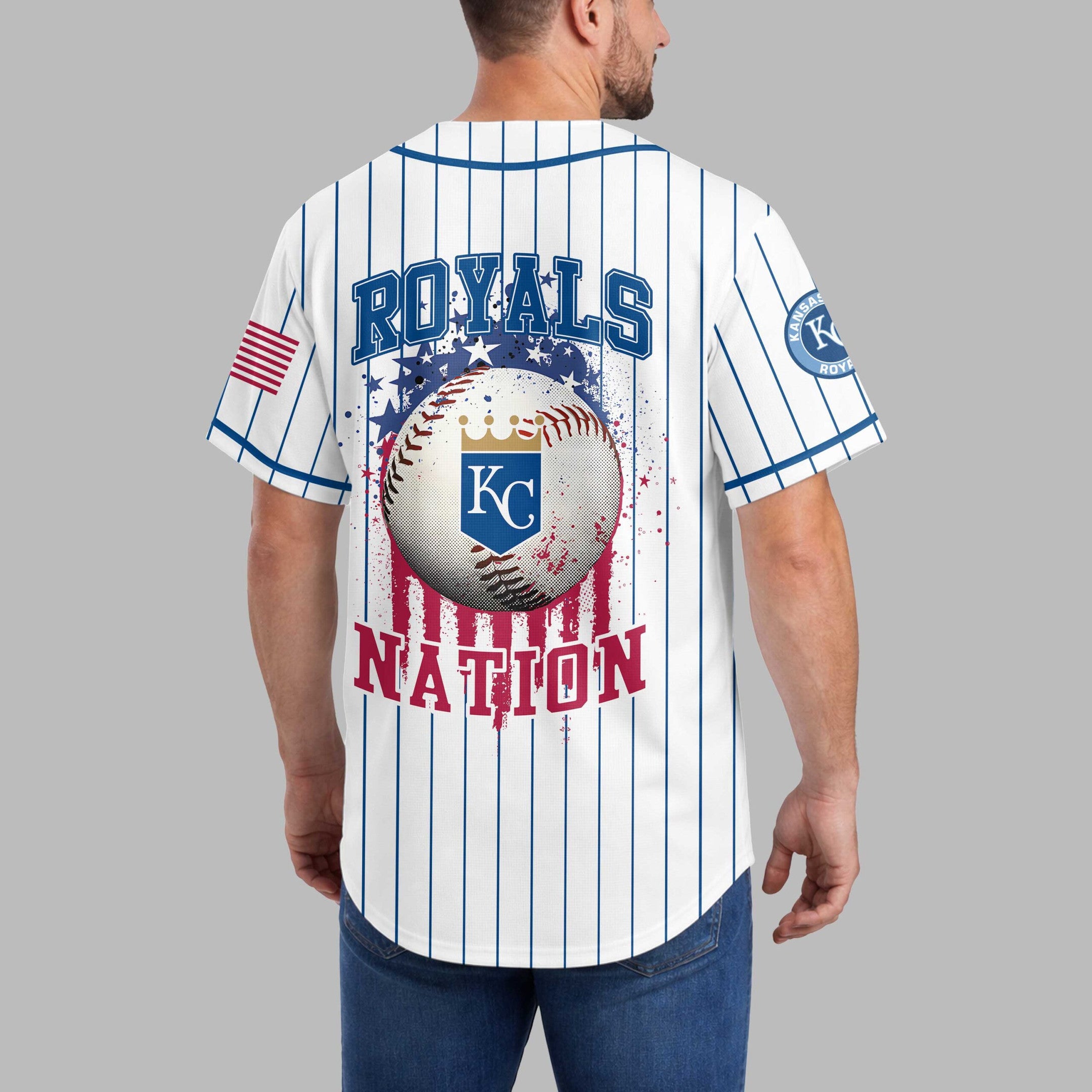 K.c.royals | M.l.b Usa Flag Edition Premium Baseball Jersey