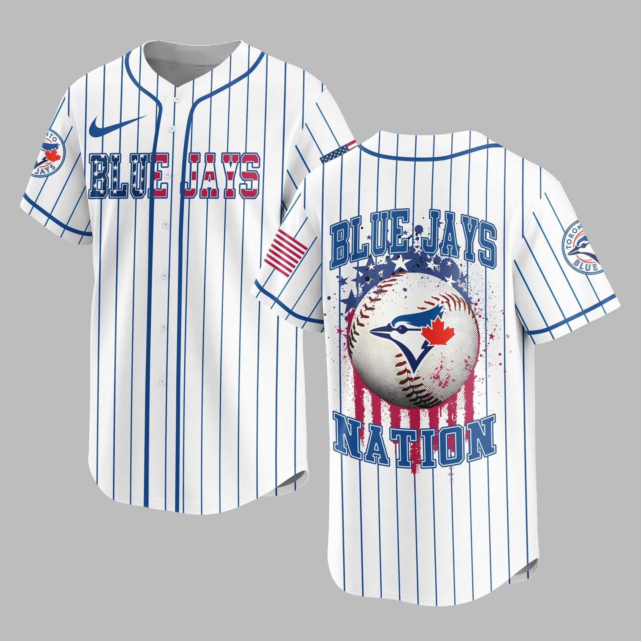 T.blue Jays | M.l.b Usa Flag Edition Premium Baseball Jersey