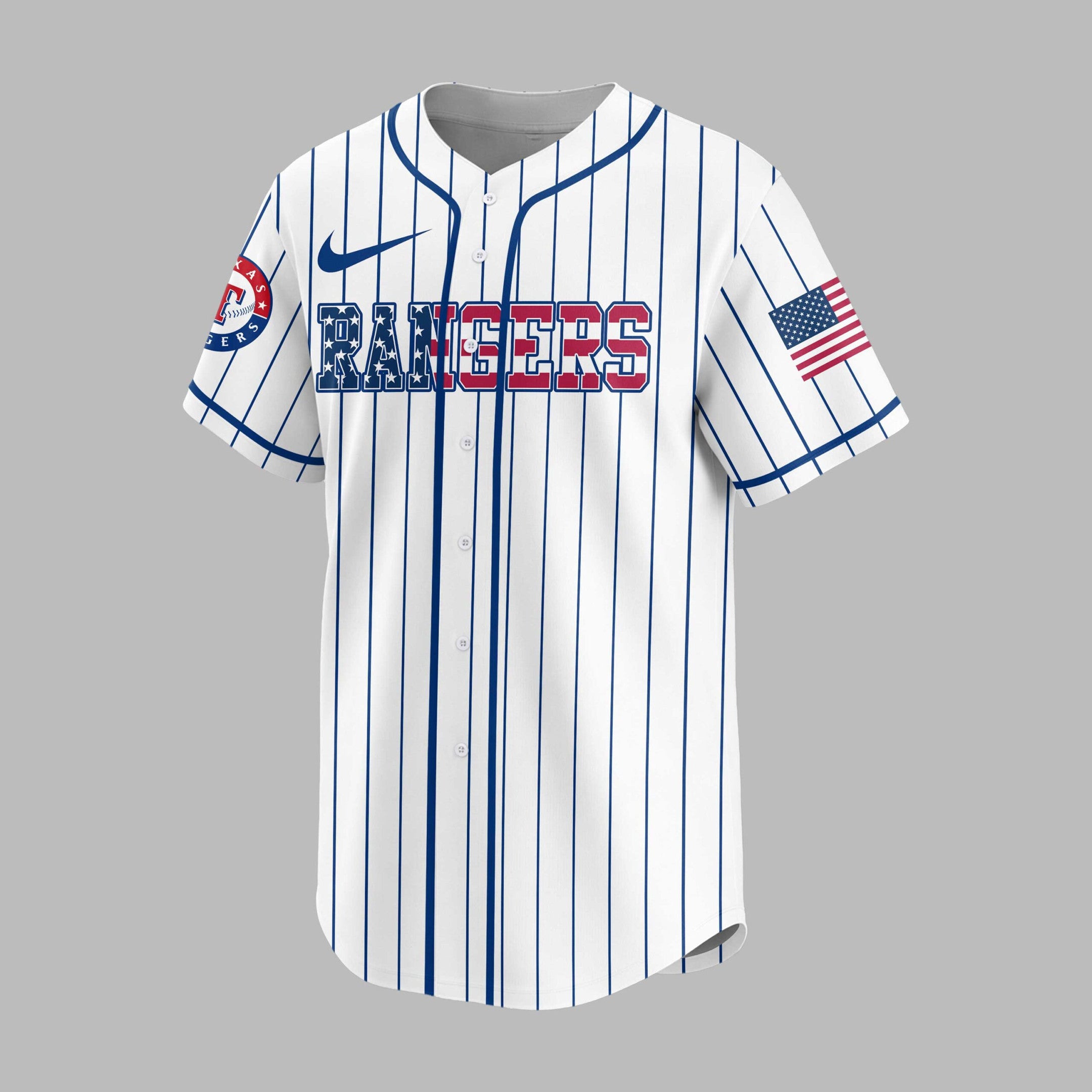 T.rangers | M.l.b Usa Flag Edition Premium Baseball Jersey