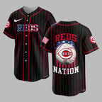 C.reds | M.l.b Usa Flag Edition Premium Baseball Jersey