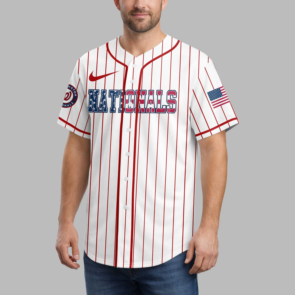 W.nationals | M.l.b Usa Flag Edition Premium Baseball Jersey