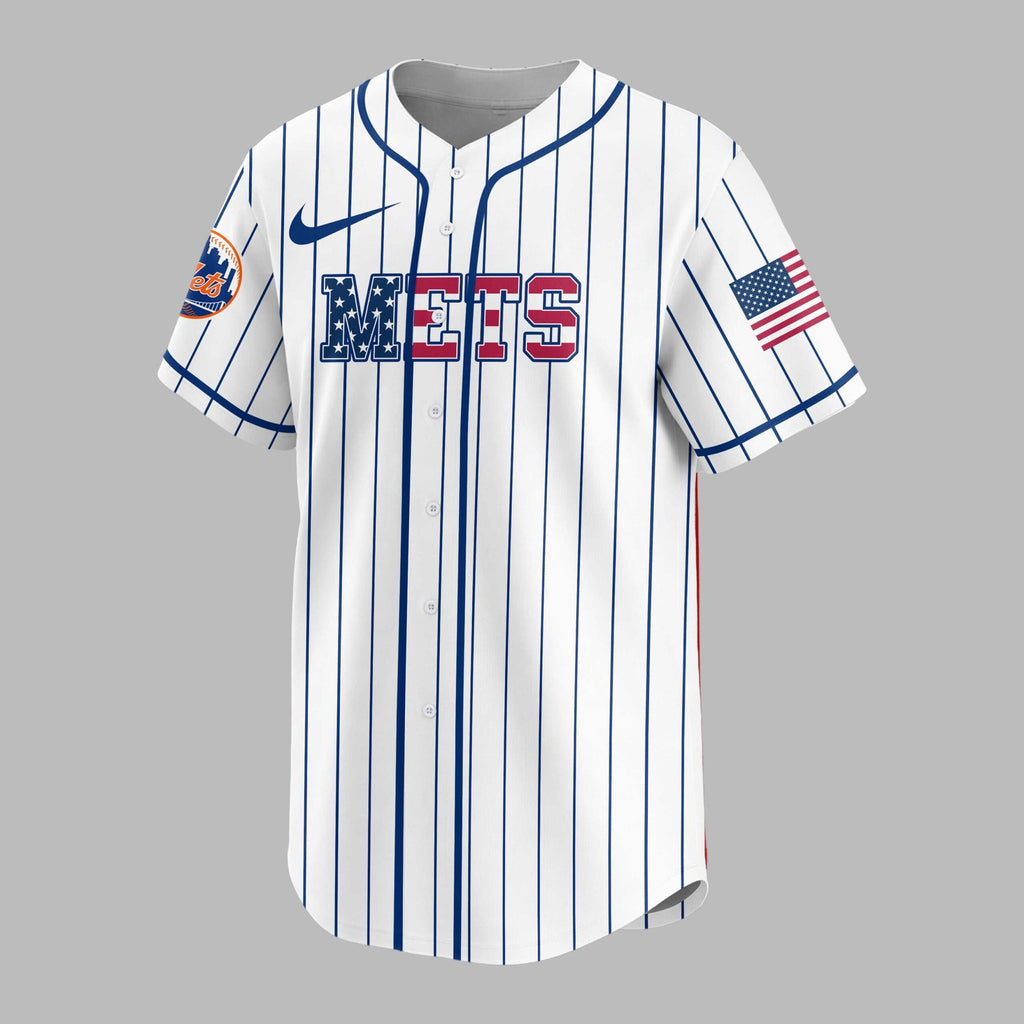 N.y.mets | M.l.b Usa Flag Edition Premium Baseball Jersey