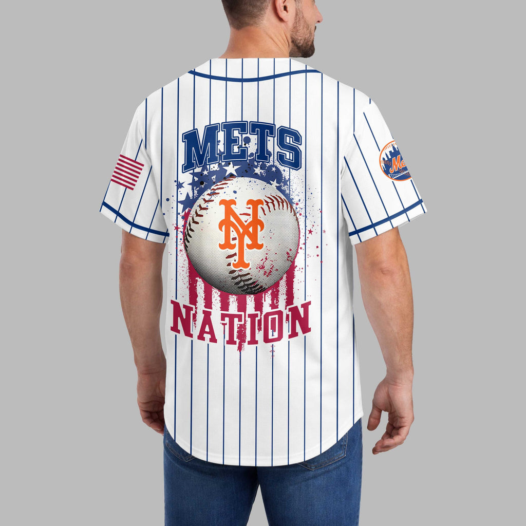 N.y.mets | M.l.b Usa Flag Edition Premium Baseball Jersey