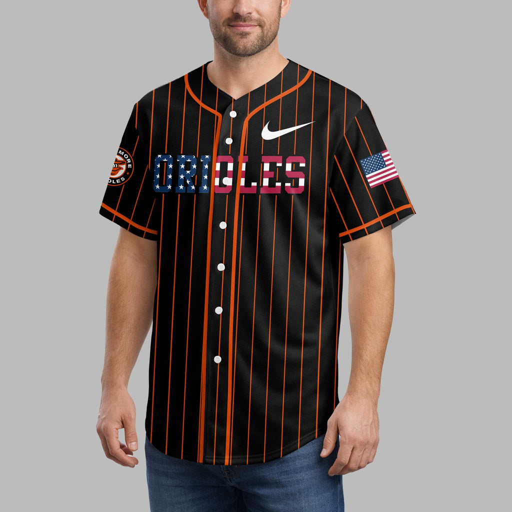 B.orioles | M.l.b Usa Flag Edition Premium Baseball Jersey