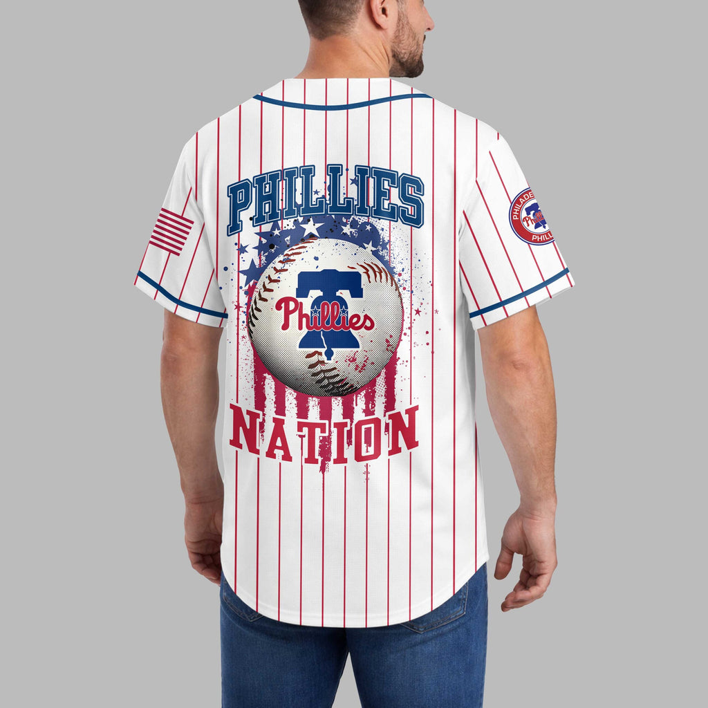 P.phillies | M.l.b Usa Flag Edition Premium Baseball Jersey